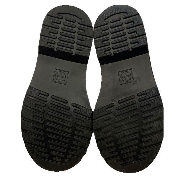 Dr Martens Jr Combat Black Glossy Leather  J Zip Up Boots Size 13 US - Picture 6 of 6